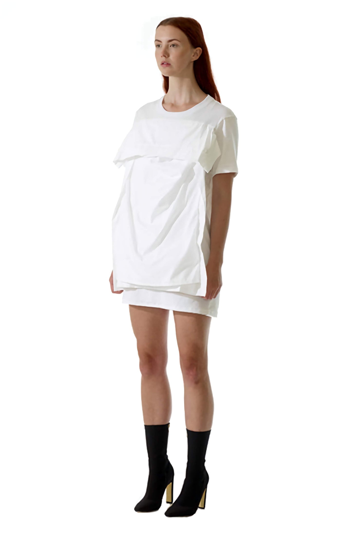 Thought provoking pillow top dress is unisex made in organic cotton to evoke the imagination and be inspiring to create stories to raise mental health awareness.