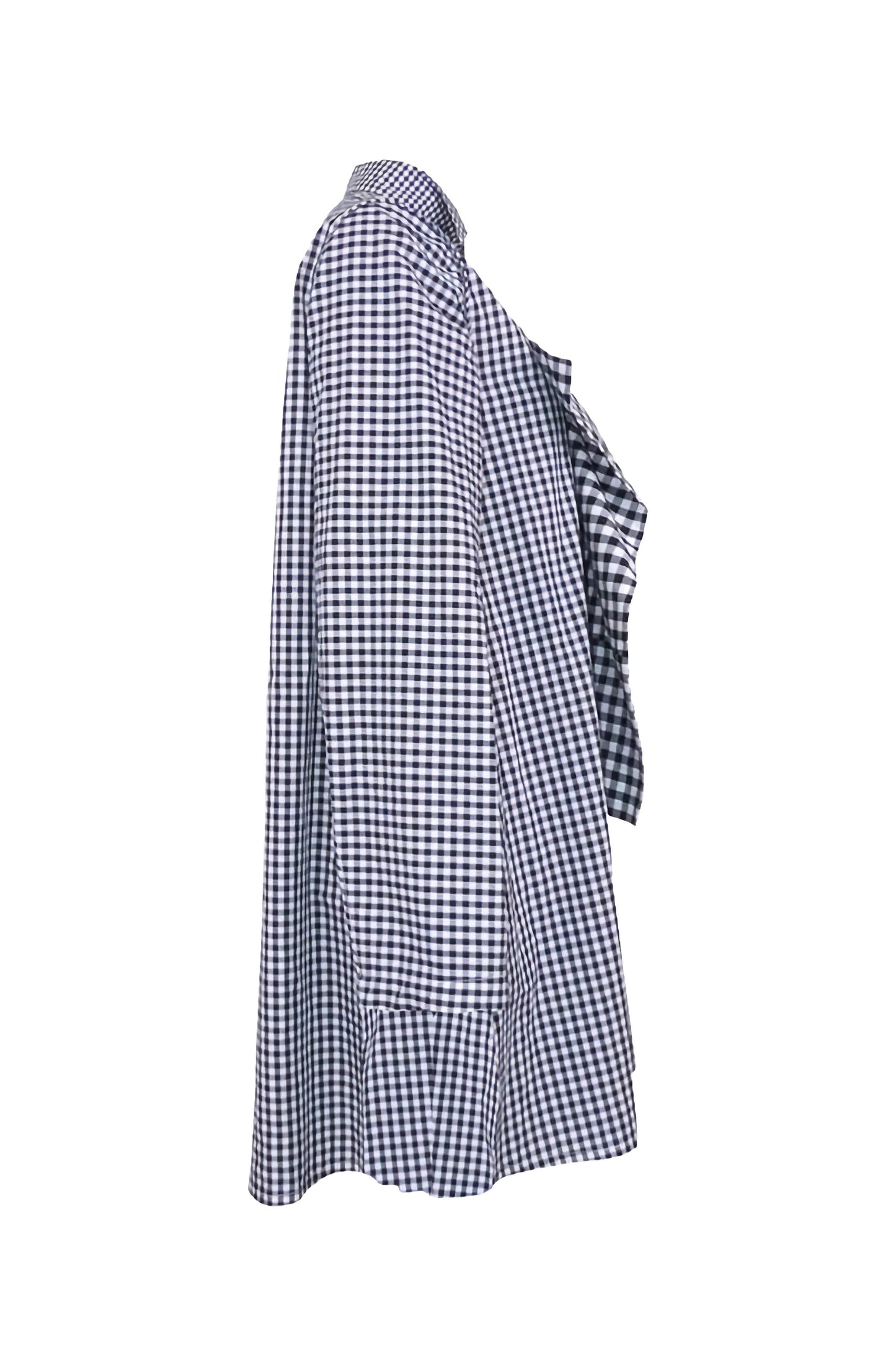 Side view of the designer shirt for life by british design duo cunnington & sanderson.