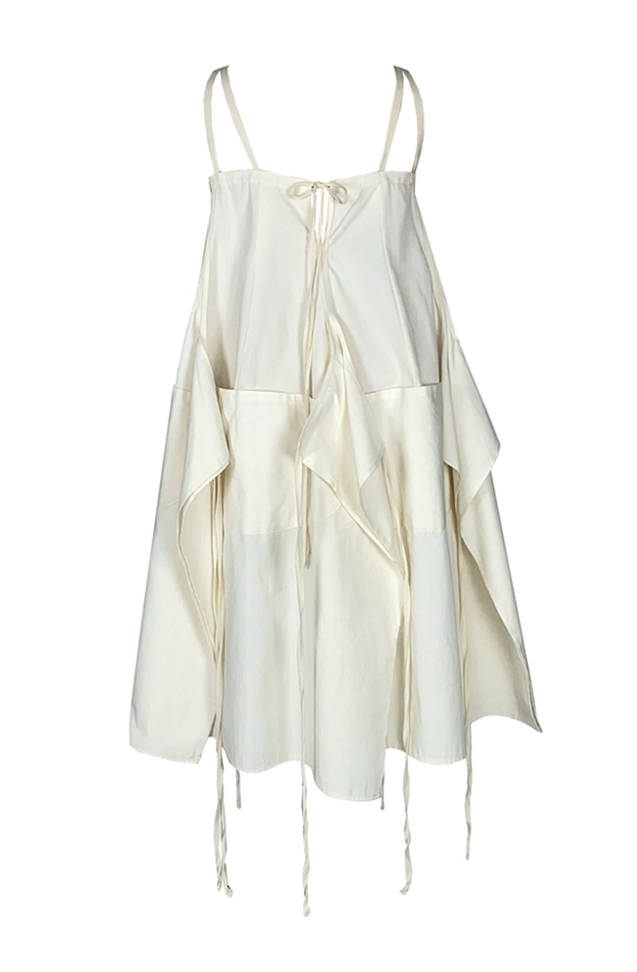 Aprons Dress back silhouette — cross shoulder straps, organic cotton, made in UK