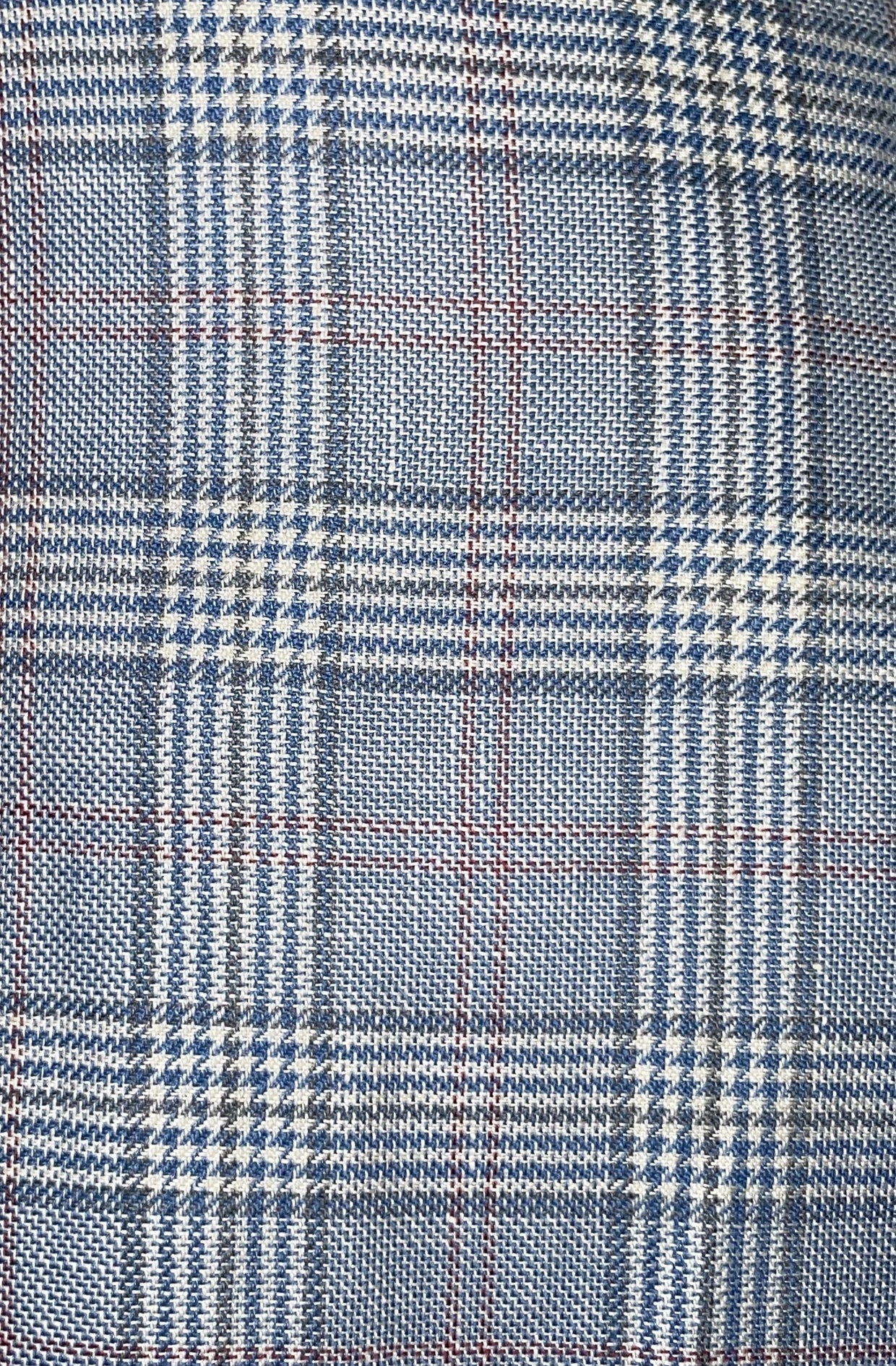 Plaid fabric linen wool mix from Abrahm Moon & Sons in Yorkshire