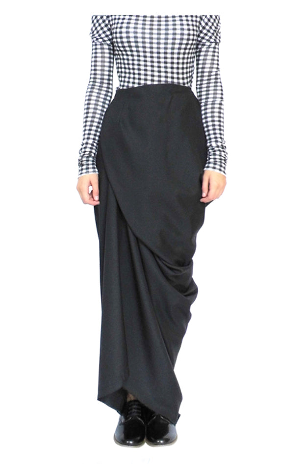 artistic drape skirt with wrap over front available to buy online shop
