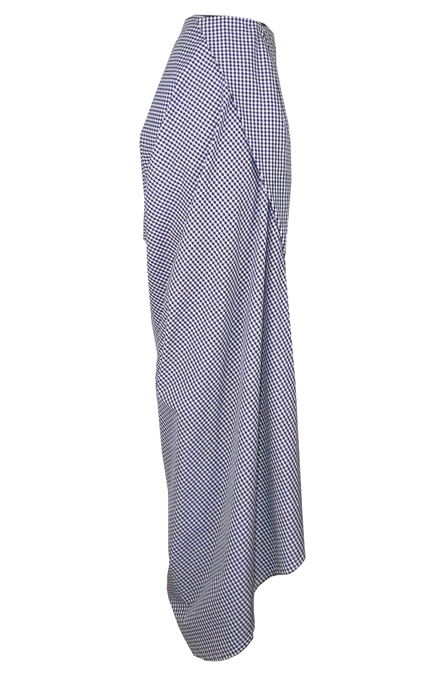Right side view of the refined drape skirt available to shop and buy online