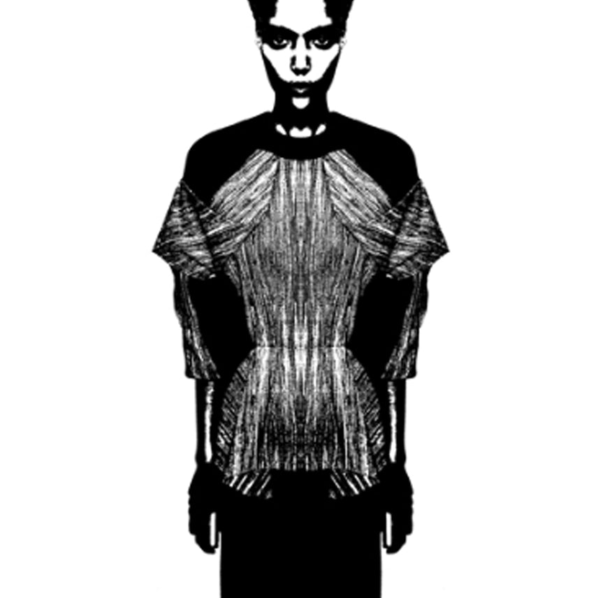 illustration by Cunnington & Sanders for their exhibition Pianola Garden at 27 festival hyeres Villa Noailles 2e Bureau