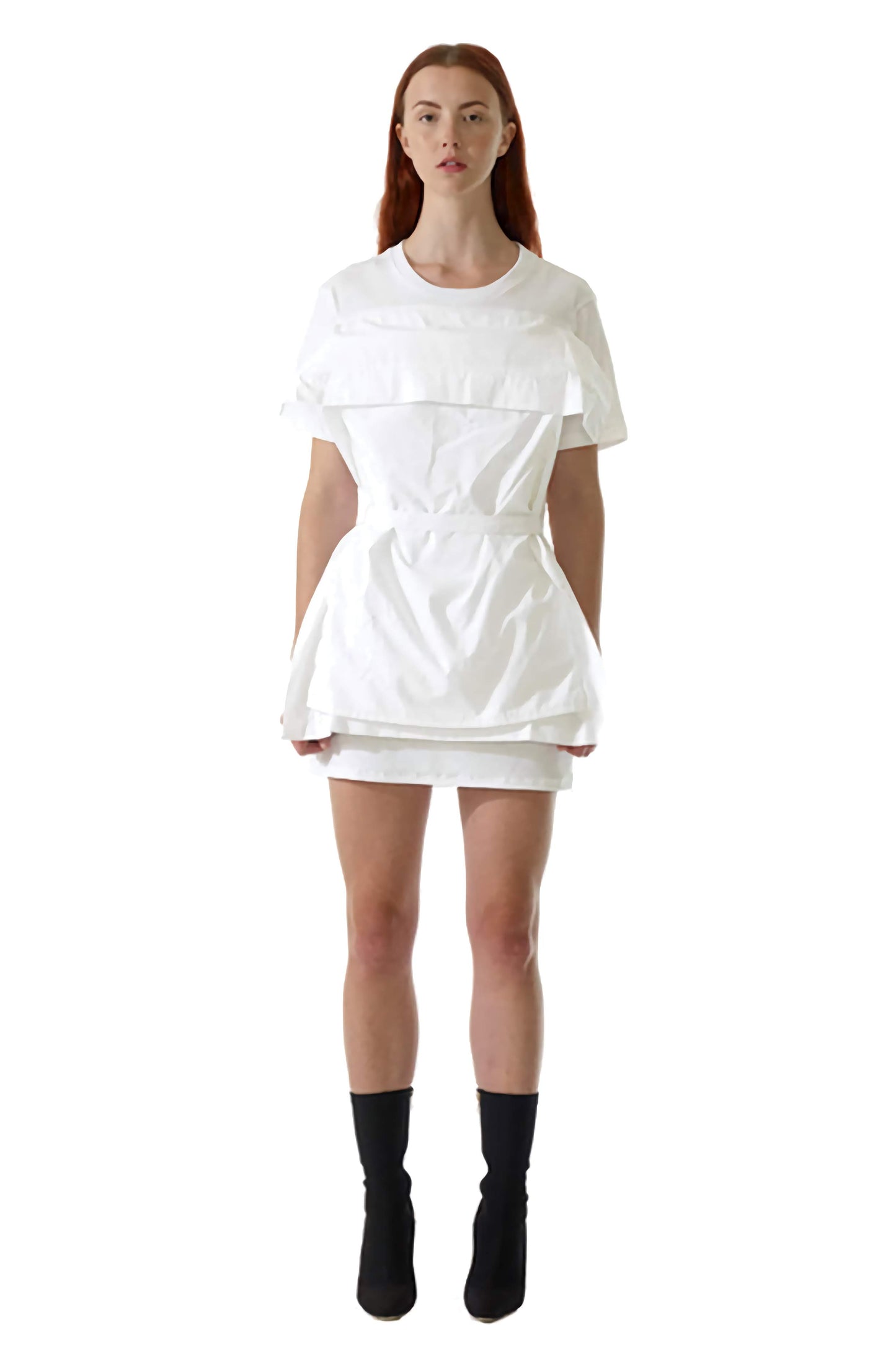 Boutique luxury garment pillow top dress is genderless and tells a narrative of diversity and raises mental health awareness.
