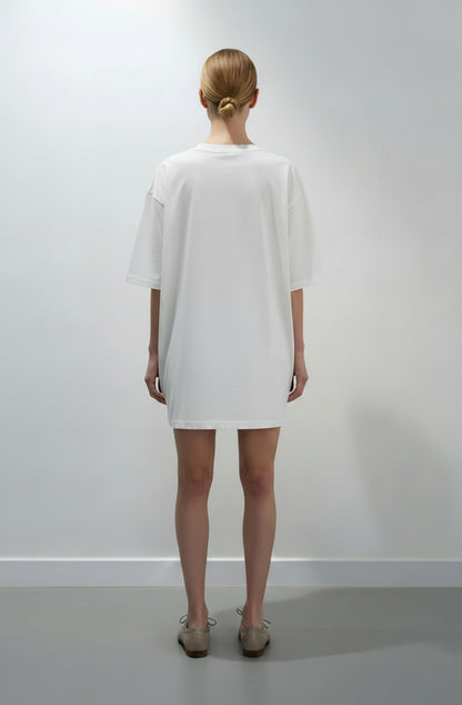 White organic cotton unisex t-shirt promotes diversity and inclusivity by Cunnington & Sanderson