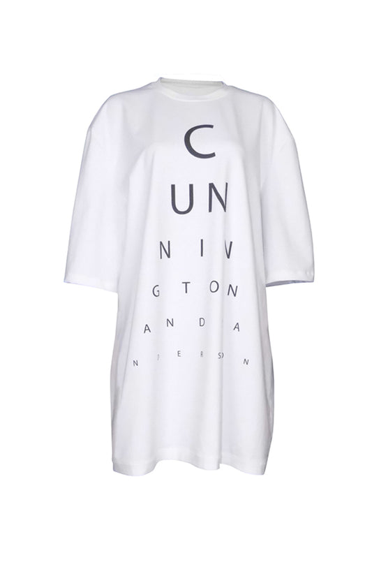 one size for all unisex t-shirt top dress with vision text brand cunnington & sanderson graphic print cun t-shirt