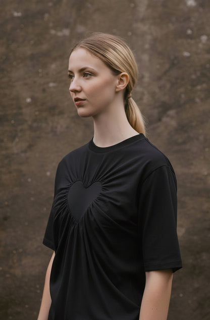 Heart_t-shirt in luxurious soft organic cotton by Cunnington & Sanderson UK