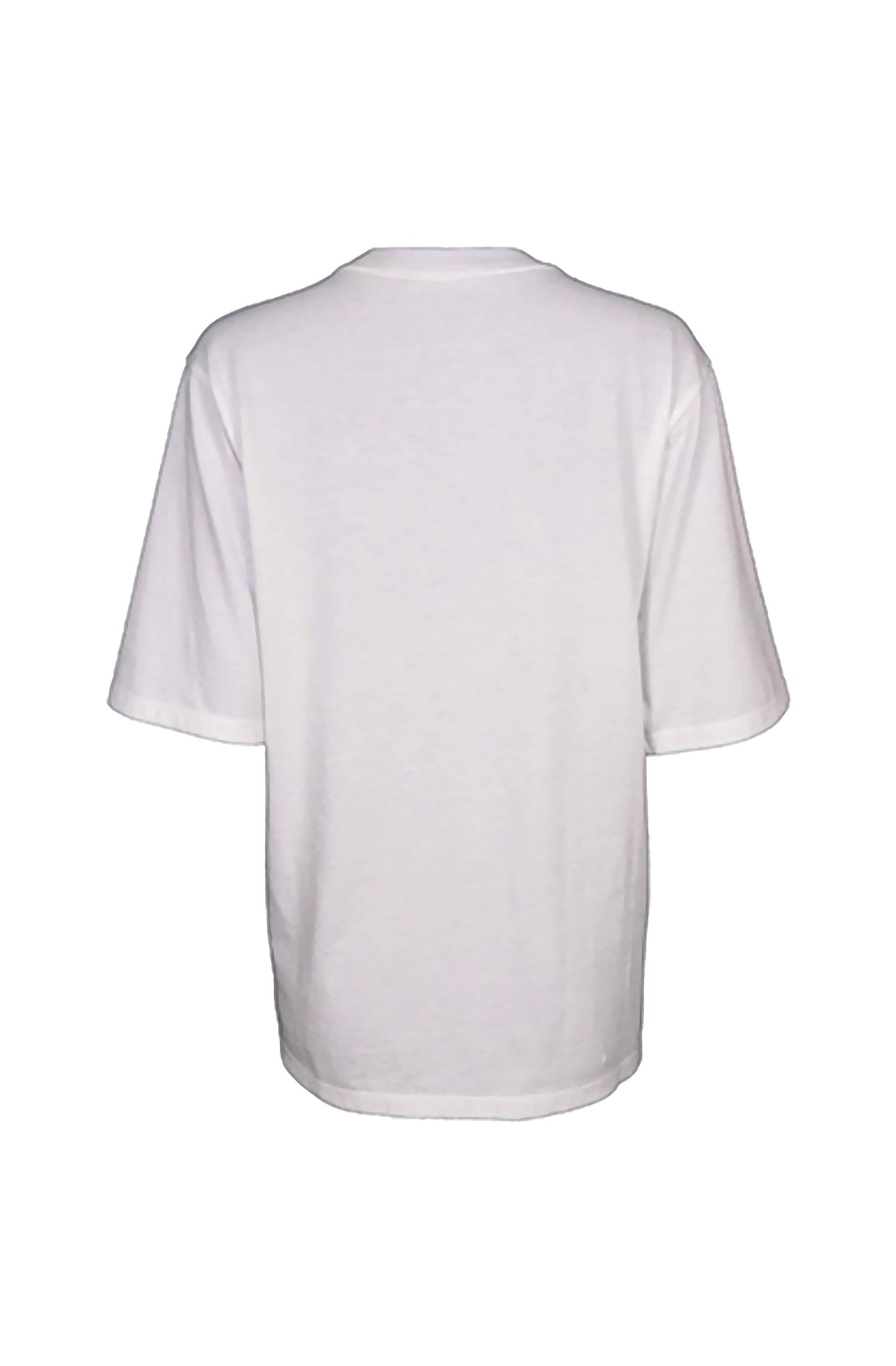 Lux organic cotton designer white t-shirt back view