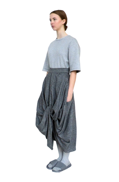 Specially made by hand, this skilled craftsmanship sculptural skirt is pure avant-garde fashion