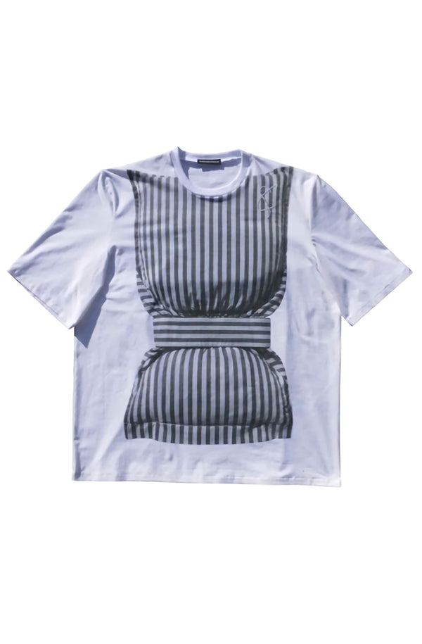 Sustainable printed pillow t-shirt made in organic cotton with environmentally friendly pigment printing in the UK