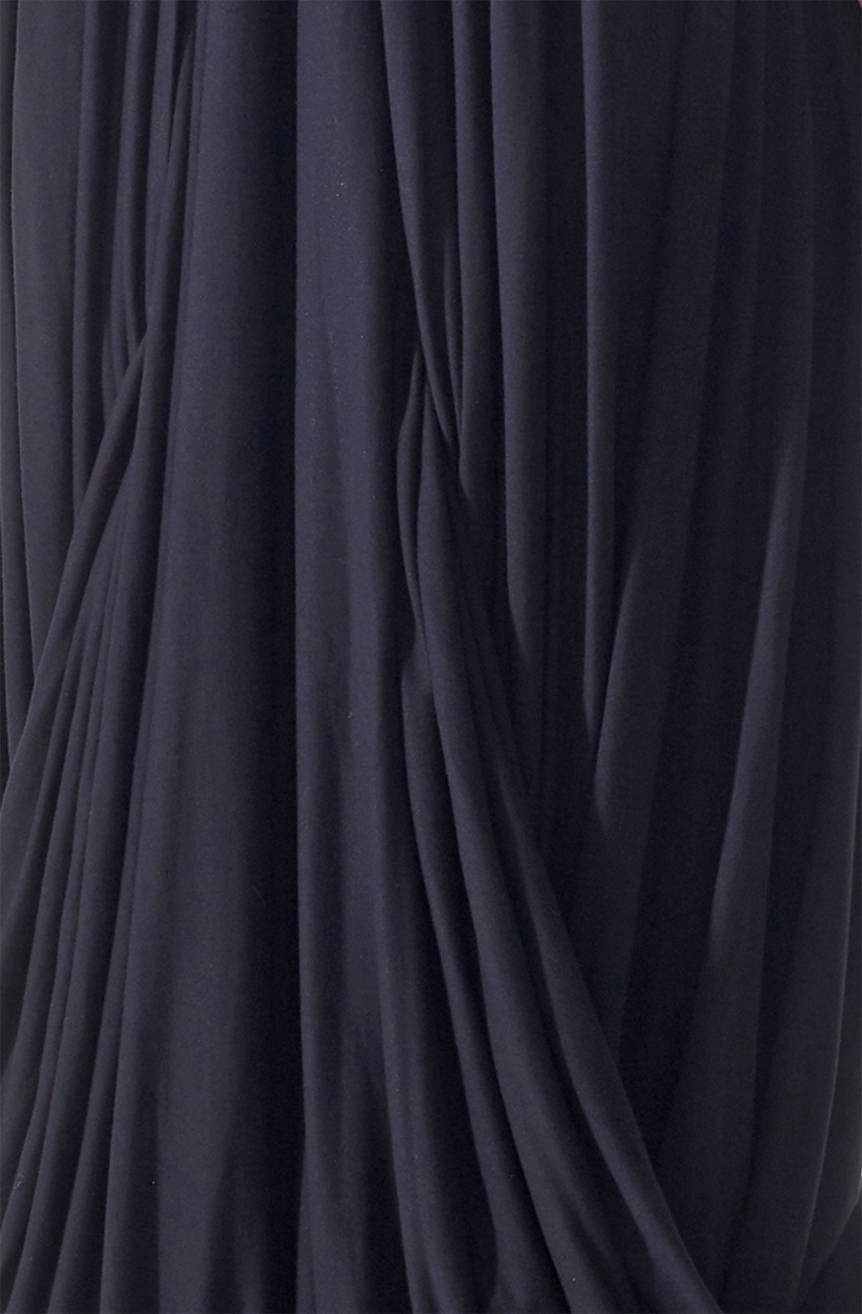 Viscose jersey black fabric drapes by Cunnington & Sanderson