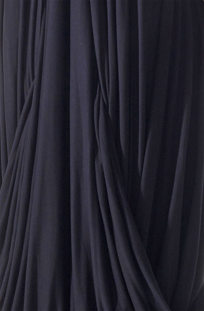 Viscose jersey black fabric drapes by Cunnington & Sanderson